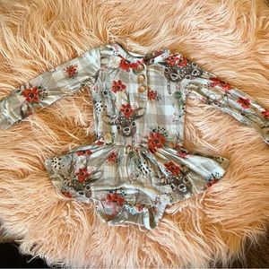 Posh Peanut Winnie twirl skirt bodysuit